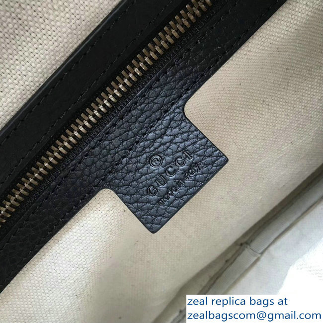 Gucci Vintage Logo Print Shoulder Bag 523589 Black 2018