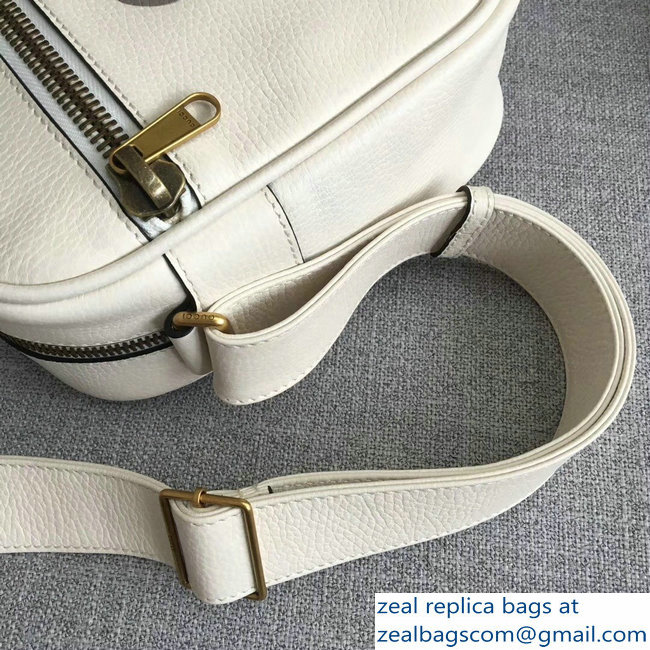 Gucci Vintage Logo Print Shoulder Bag 523589 White 2018