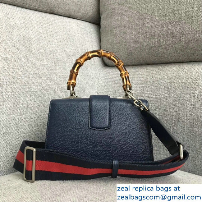 Gucci Web Shoulder Strap Dionysus Mini Top Handle Bag 523367 Blue 2018 - Click Image to Close