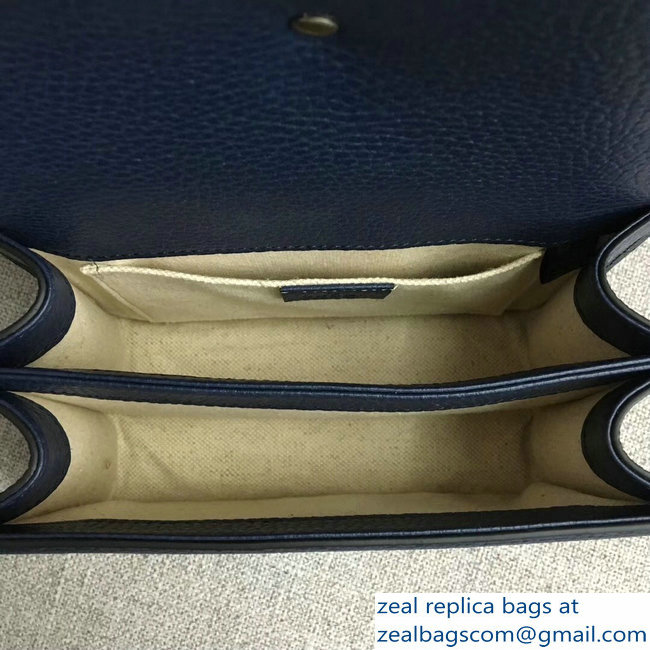 Gucci Web Shoulder Strap Dionysus Mini Top Handle Bag 523367 Blue 2018