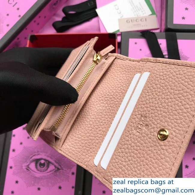 Gucci GG Leather Card Case 456126 Nude Pink 2018 - Click Image to Close