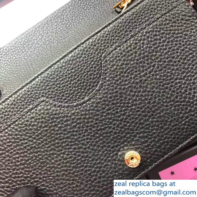 Gucci GG Leather Mini Chain Bag 497985 Black 2018