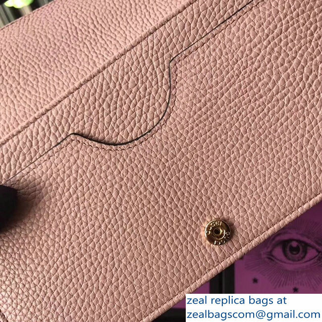 Gucci GG Leather Mini Chain Bag 497985 Nude Pink 2018 - Click Image to Close