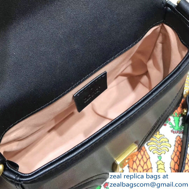 Gucci GG Marmont Matelasse Chevron Mini Top Handle Bag 547260 Black 2018