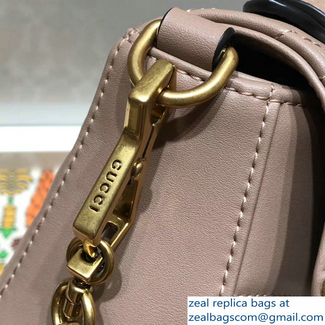 Gucci GG Marmont Matelasse Chevron Mini Top Handle Bag 547260 Nude 2018