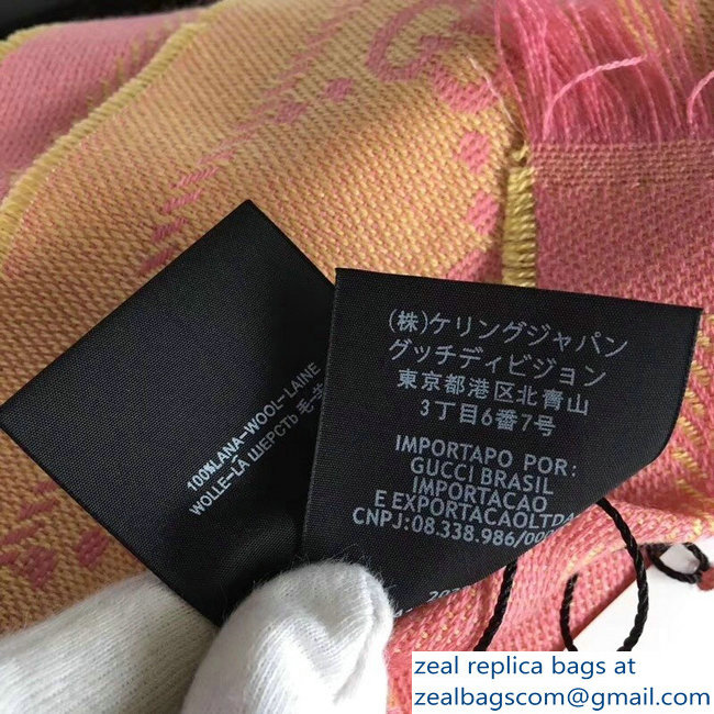 Gucci GG Wool Scarf 01 2018 - Click Image to Close