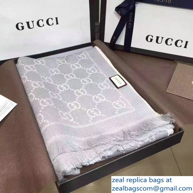 Gucci GG Wool Scarf 05 2018 - Click Image to Close