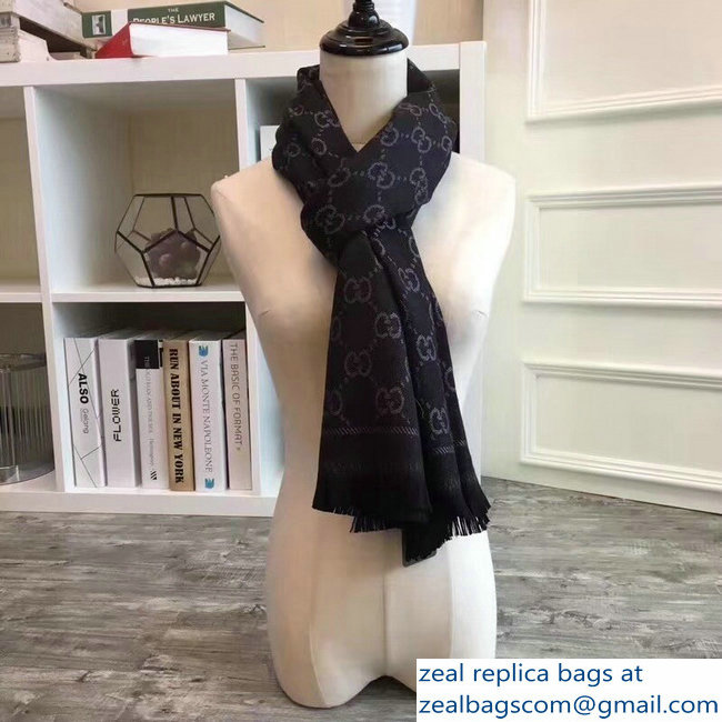 Gucci GG Wool Scarf 06 2018