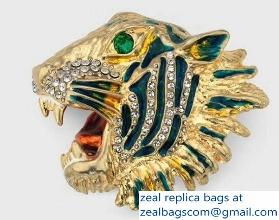 Gucci Metal Tiger Head Brooch 537755 2018 - Click Image to Close