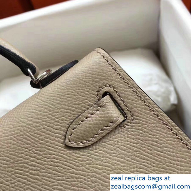 Hermes Kelly 20 Mini II Bag Original Epsom Leather Camel - Click Image to Close
