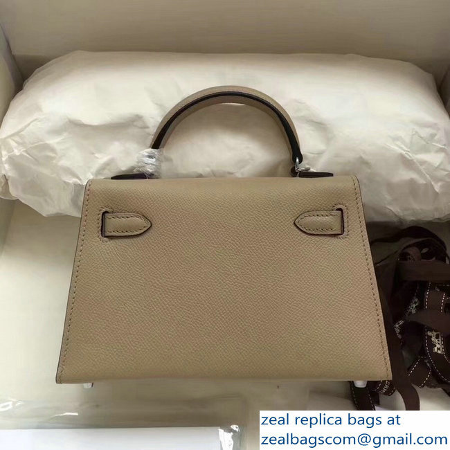 Hermes Kelly 20 Mini II Bag Original Epsom Leather Camel