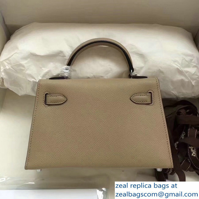 Hermes Kelly 20 Mini II Bag Original Epsom Leather Camel