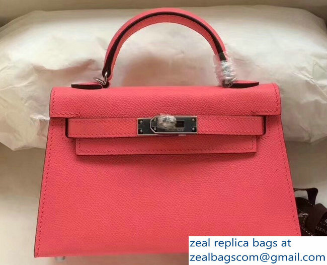Hermes Kelly 20 Mini II Bag Original Epsom Leather Rouge - Click Image to Close