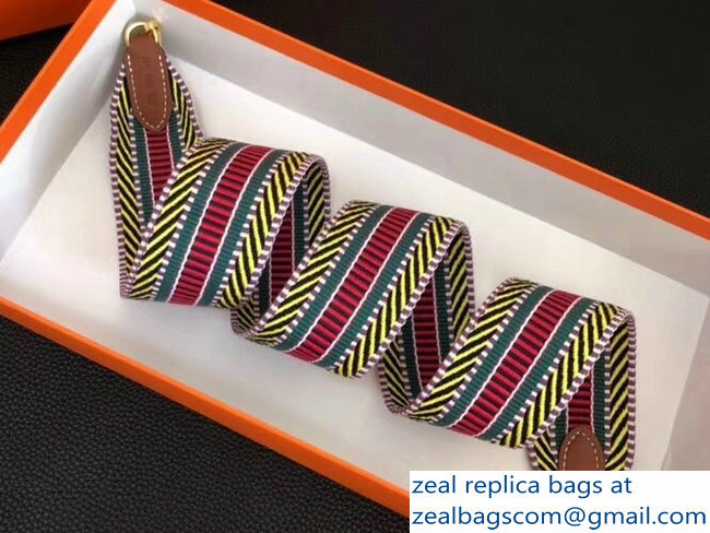 Hermes Multicolored Bandouliere Sangle Cavale Shoulder Strap 04 2018
