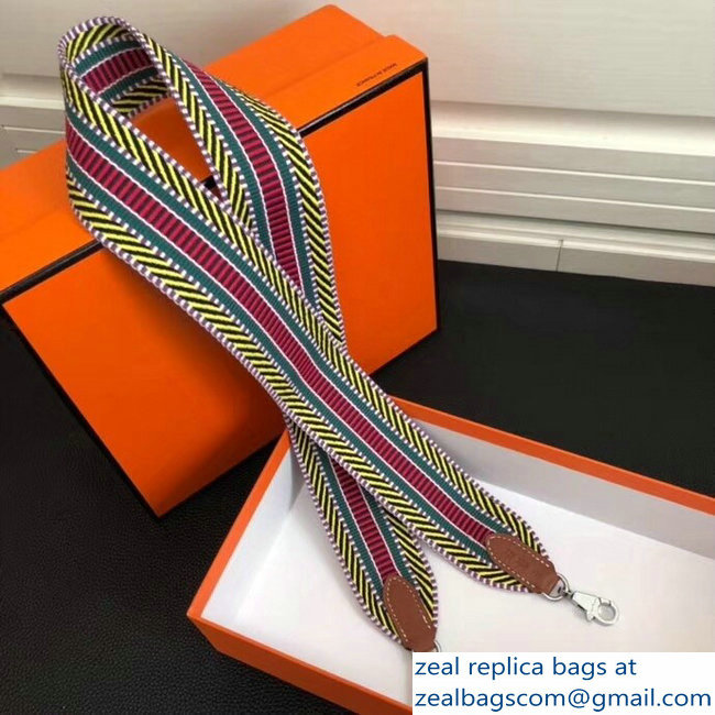 Hermes Multicolored Bandouliere Sangle Cavale Shoulder Strap 04 2018