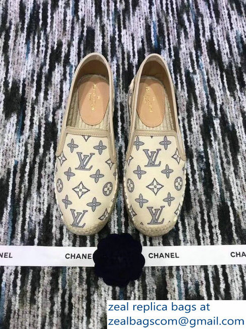 Louis Vuitton Bidart Espadrilles Printed Canvas Monogram Beige 2018