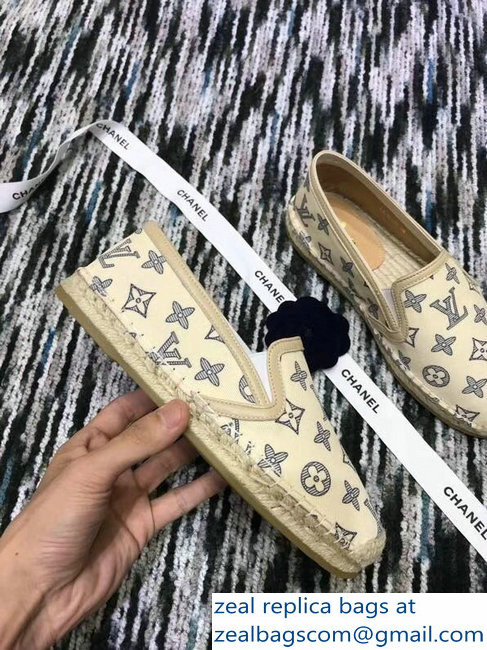 Louis Vuitton Bidart Espadrilles Printed Canvas Monogram Beige 2018