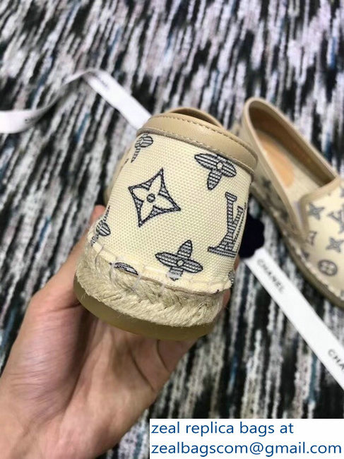 Louis Vuitton Bidart Espadrilles Printed Canvas Monogram Beige 2018 - Click Image to Close