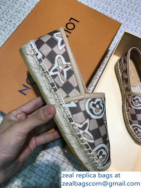 Louis Vuitton Espadrilles Printed Damier Azur Canvas 2018 - Click Image to Close