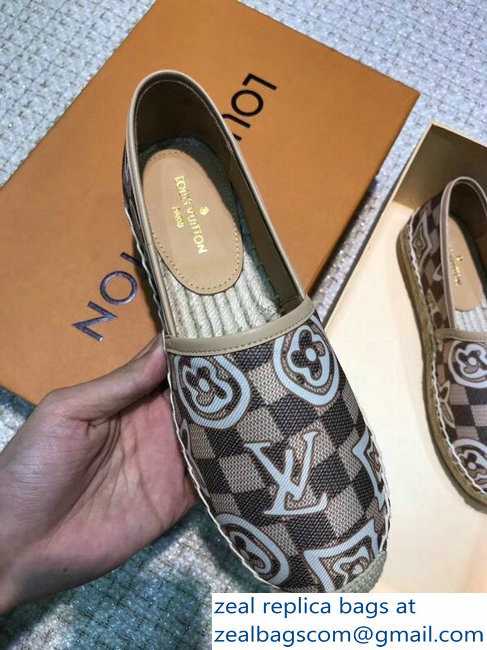 Louis Vuitton Espadrilles Printed Damier Azur Canvas 2018