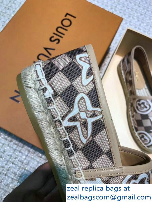 Louis Vuitton Espadrilles Printed Damier Azur Canvas 2018