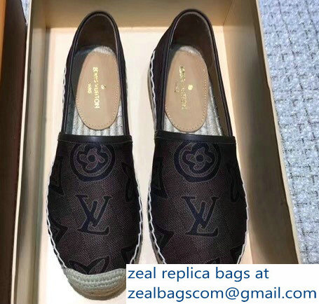 Louis Vuitton Espadrilles Printed Damier Ebene Canvas 2018 - Click Image to Close