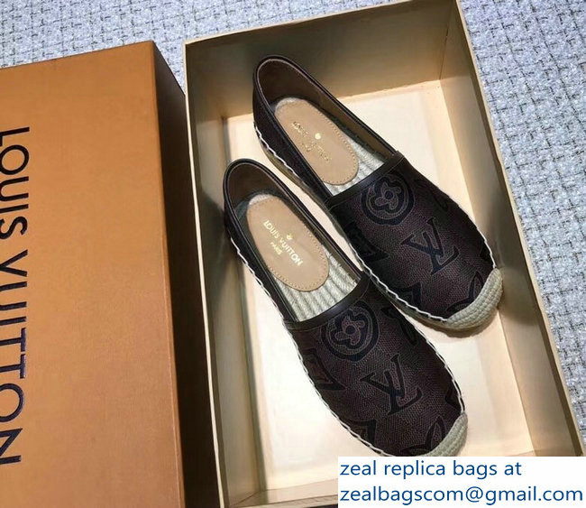 Louis Vuitton Espadrilles Printed Damier Ebene Canvas 2018