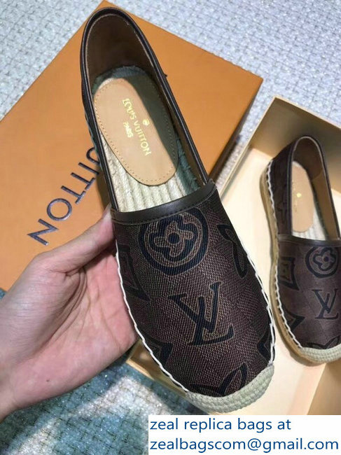 Louis Vuitton Espadrilles Printed Damier Ebene Canvas 2018 - Click Image to Close