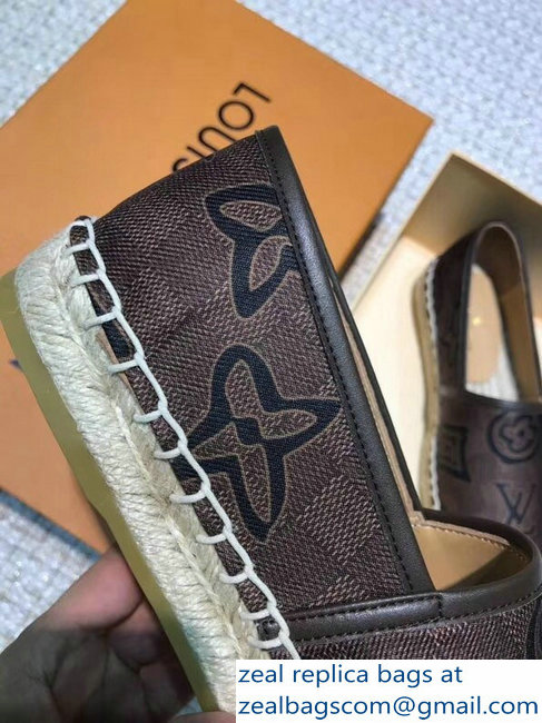 Louis Vuitton Espadrilles Printed Damier Ebene Canvas 2018