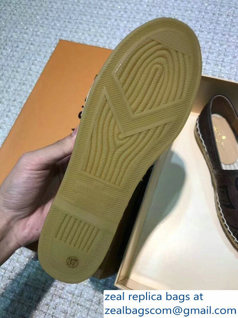 Louis Vuitton Espadrilles Printed Damier Ebene Canvas 2018