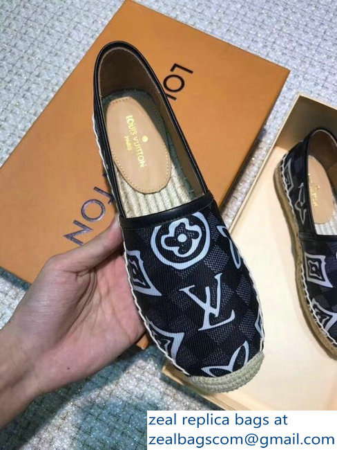 Louis Vuitton Espadrilles Printed Damier Graphite Canvas 2018