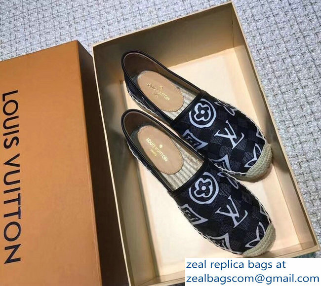 Louis Vuitton Espadrilles Printed Damier Graphite Canvas 2018 - Click Image to Close