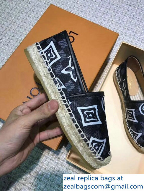 Louis Vuitton Espadrilles Printed Damier Graphite Canvas 2018