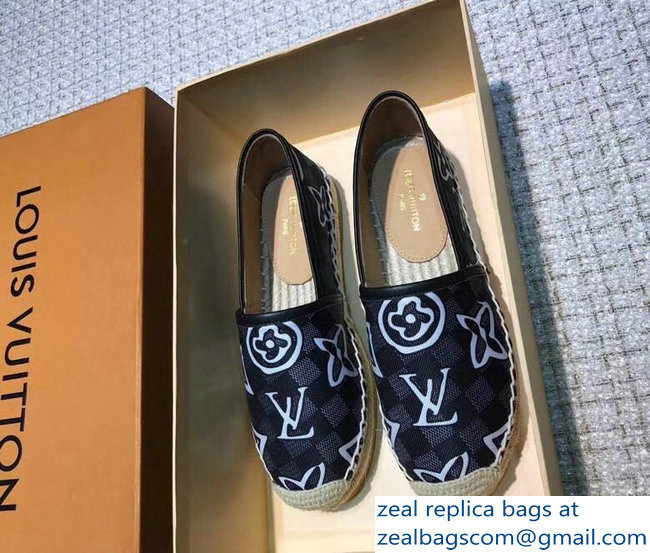 Louis Vuitton Espadrilles Printed Damier Graphite Canvas 2018