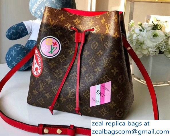 Louis Vuitton Monogram Canvas Neonoe My LV World Tour Bag Cerise 2018 - Click Image to Close