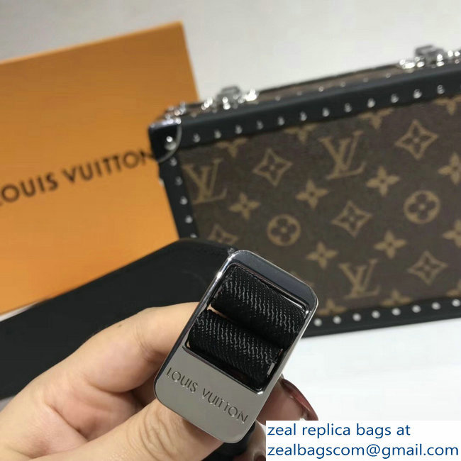 Louis Vuitton Monogram Canvas Trunk Box Petite Malle Shoulder Bag 2018