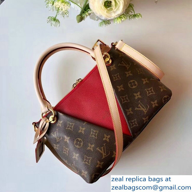 Louis Vuitton Monogram Canvas V Tote BB Bag M43966 Cerise 2018