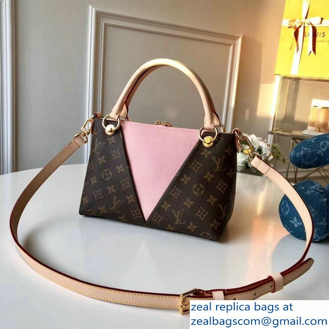 Louis Vuitton Monogram Canvas V Tote BB Bag M43967 Rose Poudre 2018 - Click Image to Close