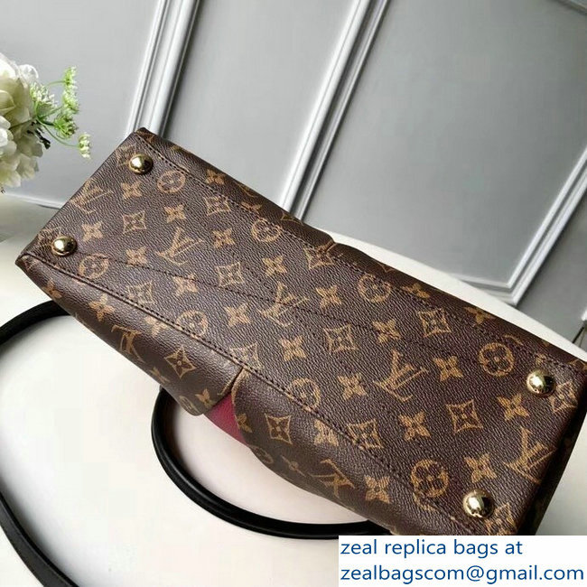 Louis Vuitton Monogram Canvas V Tote MM Bag M43949 Bordeaux 2018 - Click Image to Close