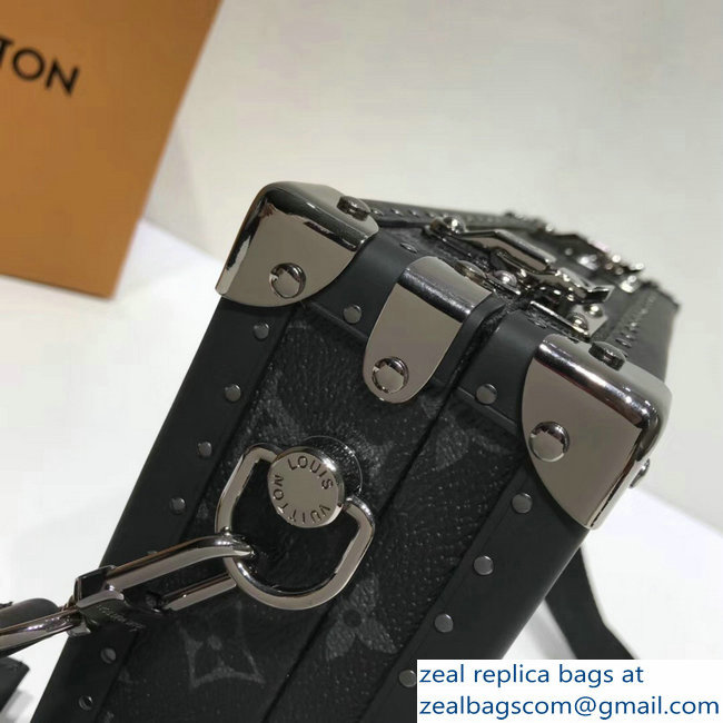 Louis Vuitton Monogram Eclipse Canvas Trunk Box Petite Malle Shoulder Bag 2018 - Click Image to Close