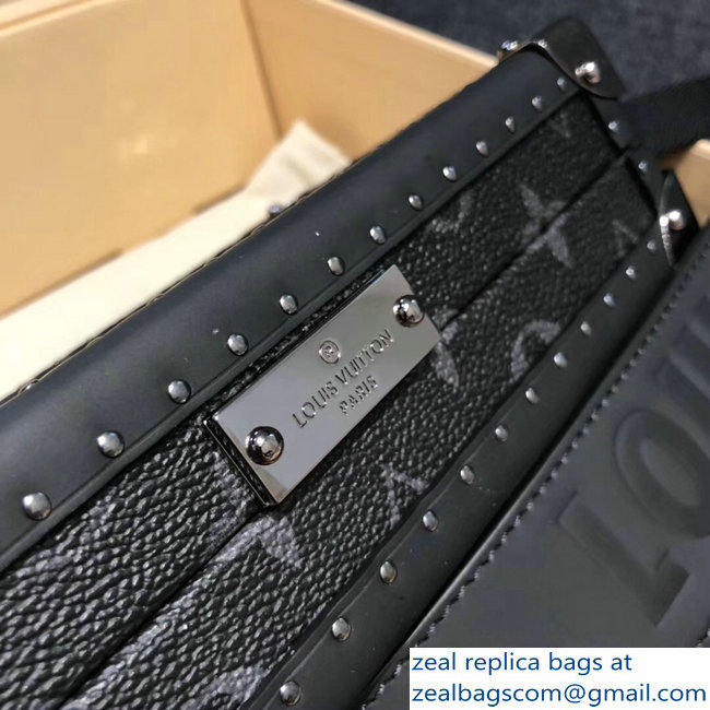 Louis Vuitton Monogram Eclipse Canvas Trunk Box Petite Malle Shoulder Small Bag 2018 - Click Image to Close