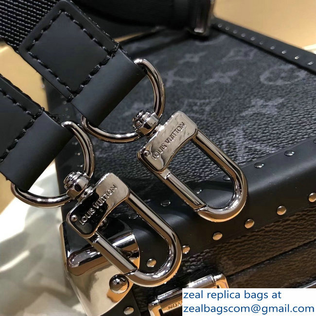Louis Vuitton Monogram Eclipse Canvas Trunk Box Petite Malle Shoulder Small Bag 2018