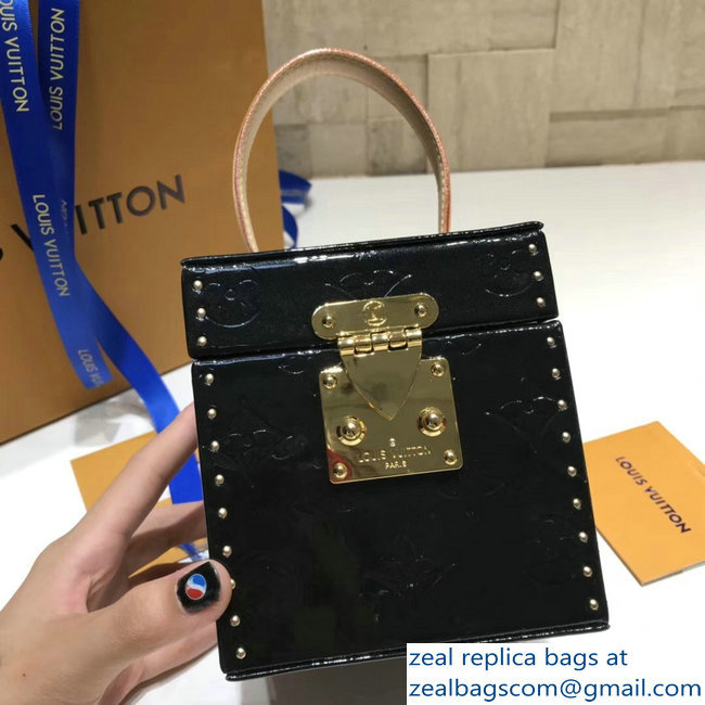 Louis Vuitton Monogram Vernis Bleecker Box Bag M52464 Black 2018