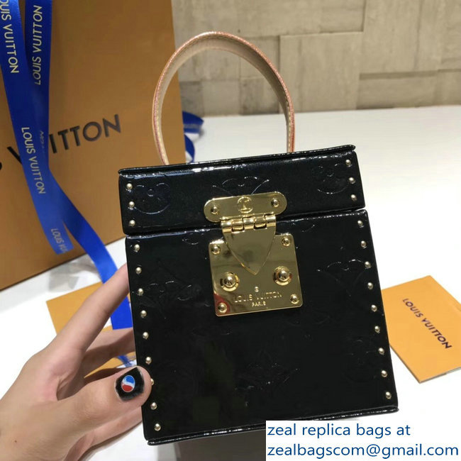 Louis Vuitton Monogram Vernis Bleecker Box Bag M52464 Black 2018 - Click Image to Close