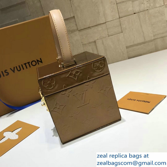 Louis Vuitton Monogram Vernis Bleecker Box Bag M52464 Brown 2018