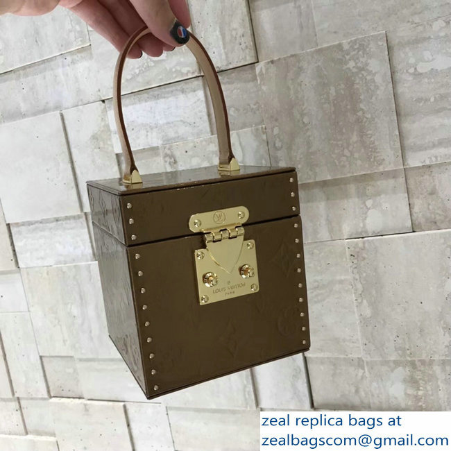 Louis Vuitton Monogram Vernis Bleecker Box Bag M52464 Brown 2018 - Click Image to Close