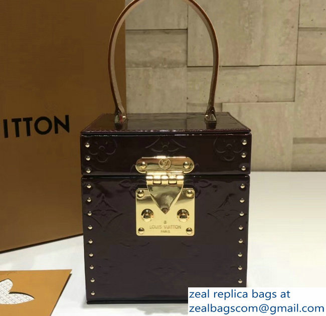 Louis Vuitton Monogram Vernis Bleecker Box Bag M52464 Purple 2018 - Click Image to Close