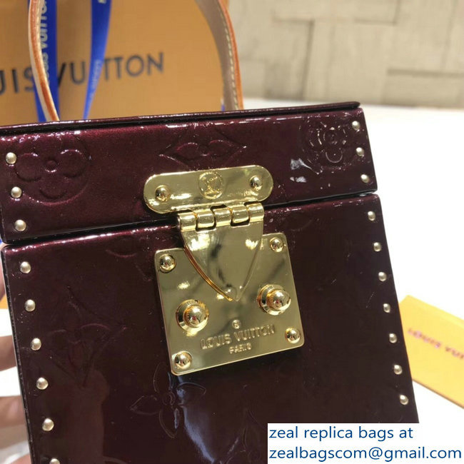 Louis Vuitton Monogram Vernis Bleecker Box Bag M52464 Purple 2018 - Click Image to Close