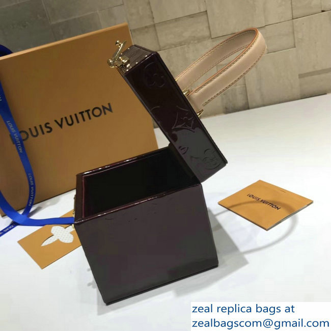 Louis Vuitton Monogram Vernis Bleecker Box Bag M52464 Purple 2018 - Click Image to Close