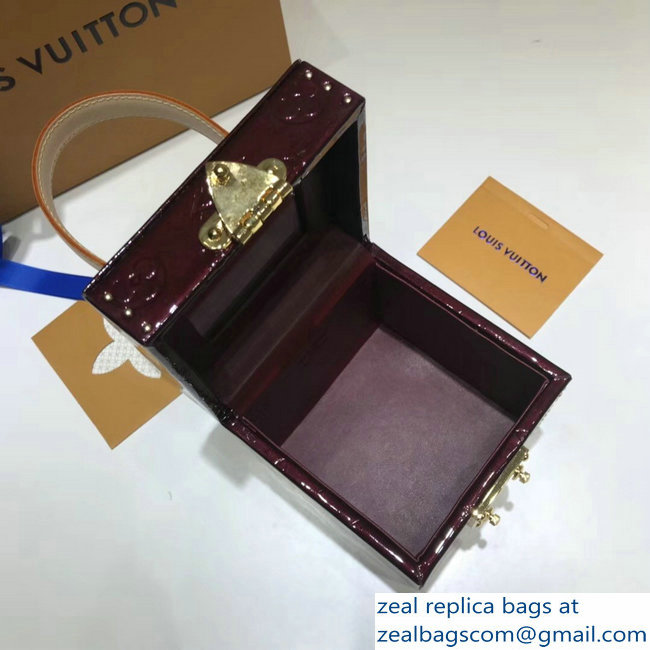 Louis Vuitton Monogram Vernis Bleecker Box Bag M52464 Purple 2018 - Click Image to Close